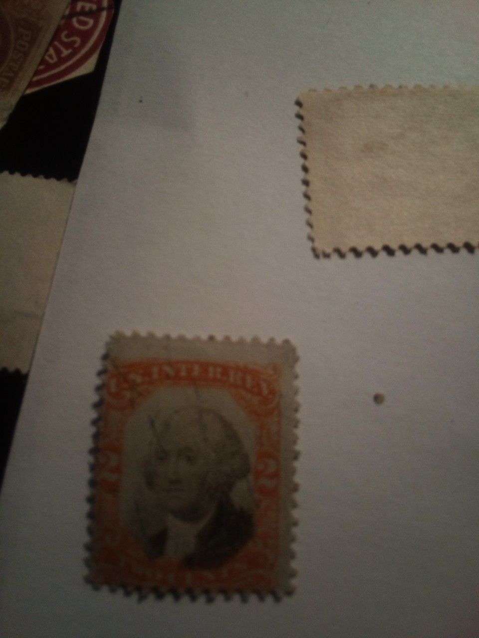 2 cent us inter rev Washington stamp