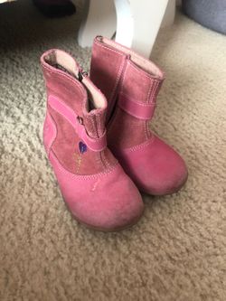 Pink hush puppies pink boots toddler size 6