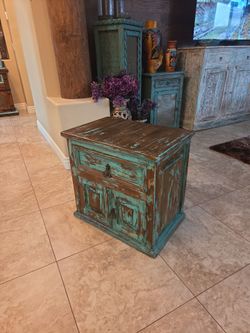 Rustic southwest style side table