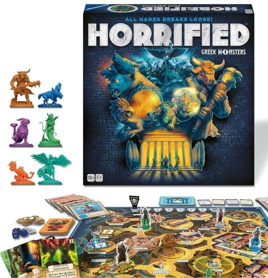Ravensburger Horrified: Greek Monsters - Cooperative Strategy Board Game | for Ages 10 and Up | Unleash Mythical Creatures | Engaging Family Game Nigh