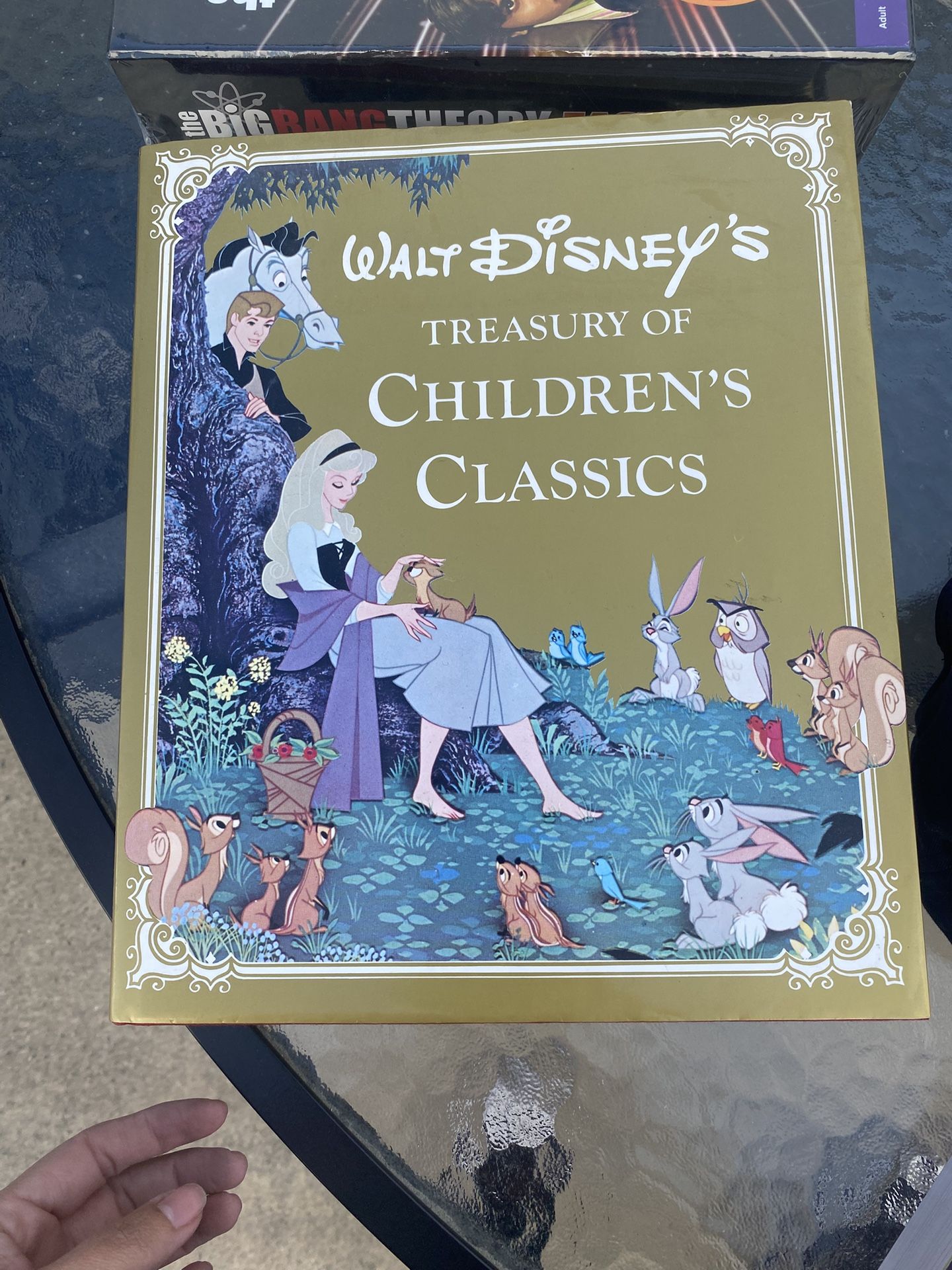 hardcover book titled Walt Disney's Treasury of Children's Classics.