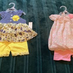 Girls 18 Months Brand NEW Set Of 2 Outfits 
