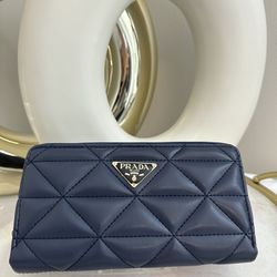 Luxury Blue Long Wallet