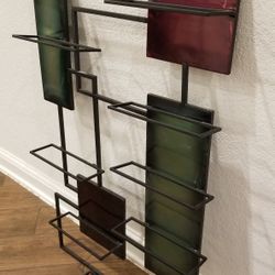 Metal Wall Bottle Holder Decor 