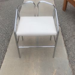 Chrome Accent Chair For Bathroom Or Wherever 