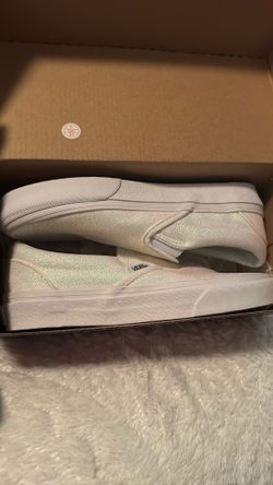 Glitter Slip On Vans 6.5 Women’s New 