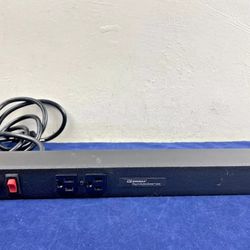 J24B0B Wiremold Rack Mount 6 Outlets 3 5-15R Power Strip