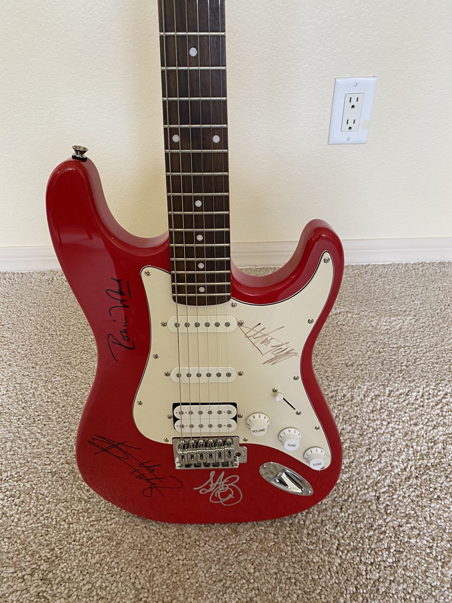 Rolling Stones signed guitar