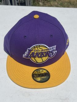 Los Angeles Lakers New Era Official Team Color 2Tone 59FIFTY Fitted Hat Purple