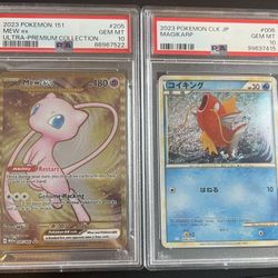 FS/FT PSA 10 Metal Mew And JP Magikarp