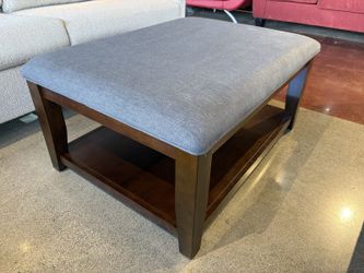 JOFRAN Cocktail Ottoman in Denim Blue