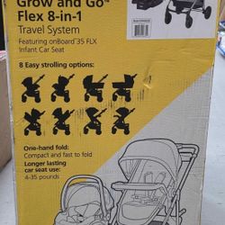 Safety 1st Grow and Go Flex 8-in-1 Modular Travel System, Orchid Bloom, Toddler, Unisex