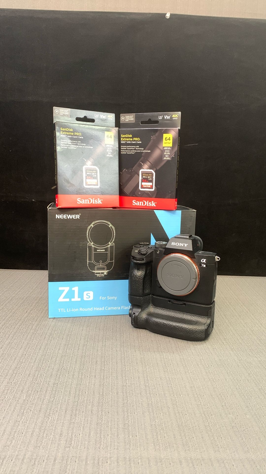 Sony a7 III Mirrorless Camera With Flash And SD Cards Bundle