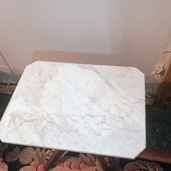 2 Marble End Tables 