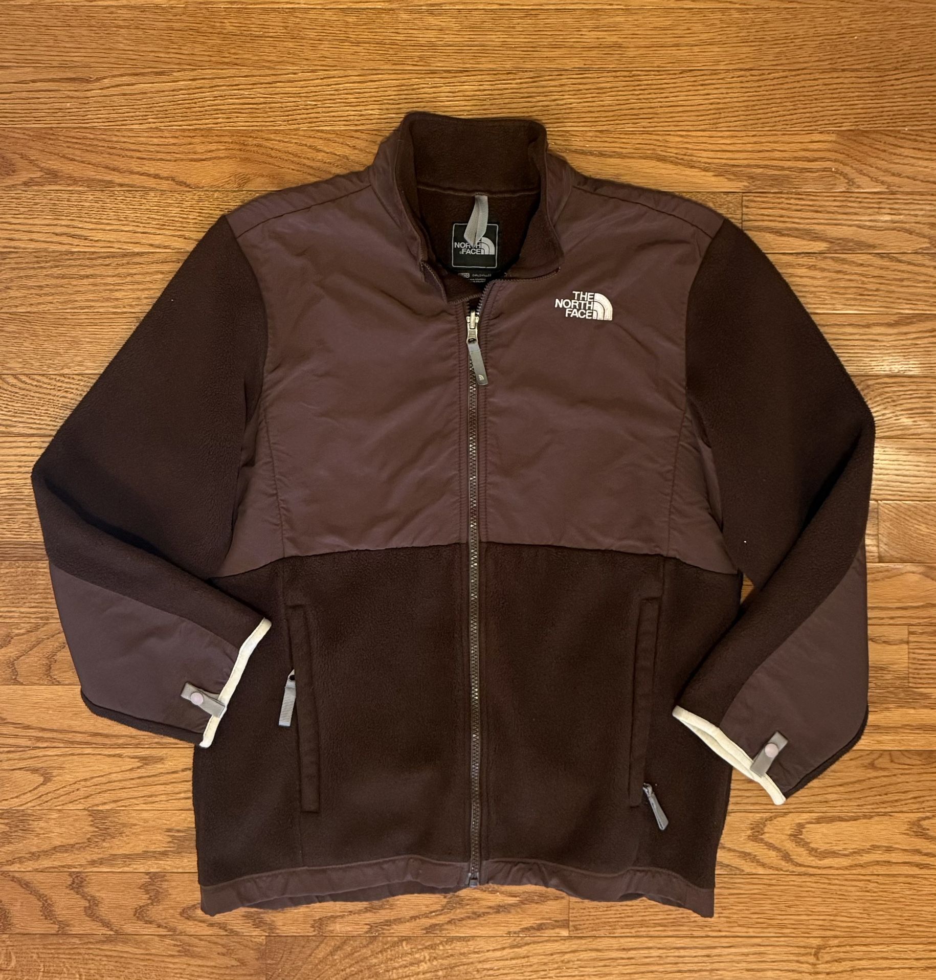 The North Face Jacket Girls Sz XL Brown Polartec Fleece Outdoor Zip Pockets