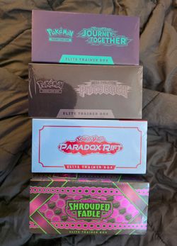 4 pokemon ETB all brand new