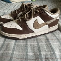 Nike Dunks Low (Brown Plaid) Size 5W