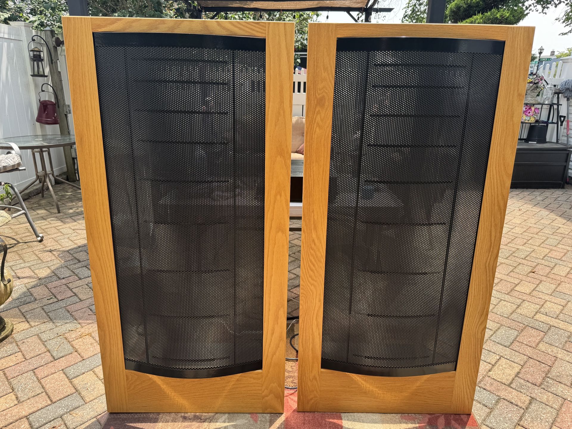 Martin Logan CLS Electrostatic Stereo Loudspeakers In Oak
