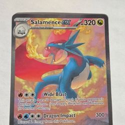 Pokemon TCG Salamence EX 187/159 Journey Together Special Illustration Rare - NM