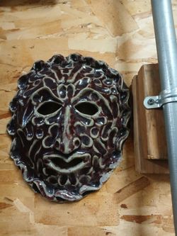 vintage ceramic mask