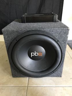 12" Powerbass Sub W/ 1000 Watt Jensen Amp (Bluetooth)