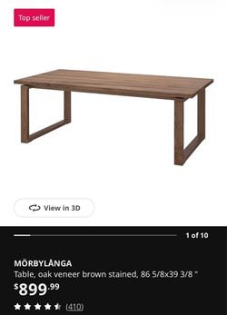 IKEA morbylanga dining table