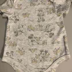 Mickey Mouse baby onesie