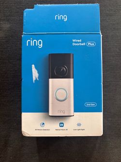 Wired doorbell ring camera