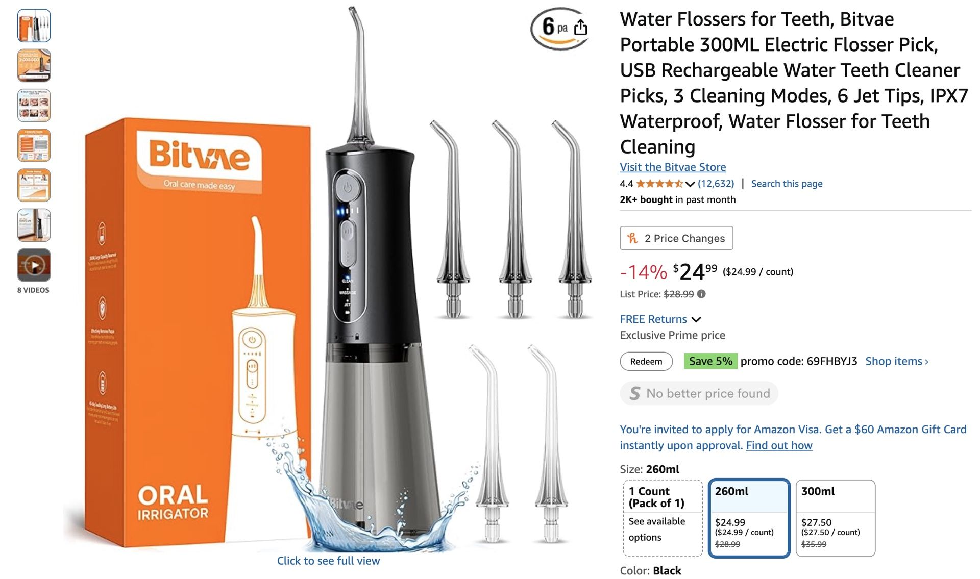 Bitvae Water Flosser for Teeth