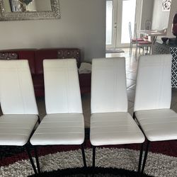 Four dining chairs