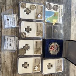Ancient Silver, Shipwreck, Slabs, Coins