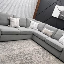 IKEA Light Gray Sectional (Delivery Available )!
