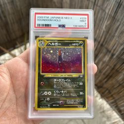 Pokemon Card Vintage Houndoom Psa9