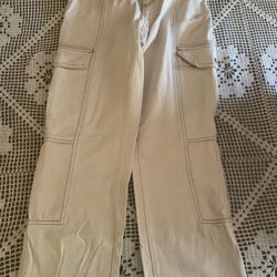 Beige Cargo Pants