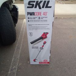 Skill 40v Brushless Weed Eater And Blower Combo 