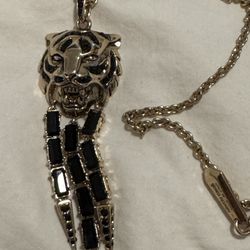 Roberto Cavalli Onyx Stone Necklace 