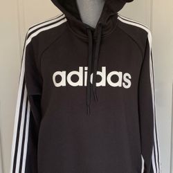 ADIDAS HOODIE BLACK - MEN SIZE M