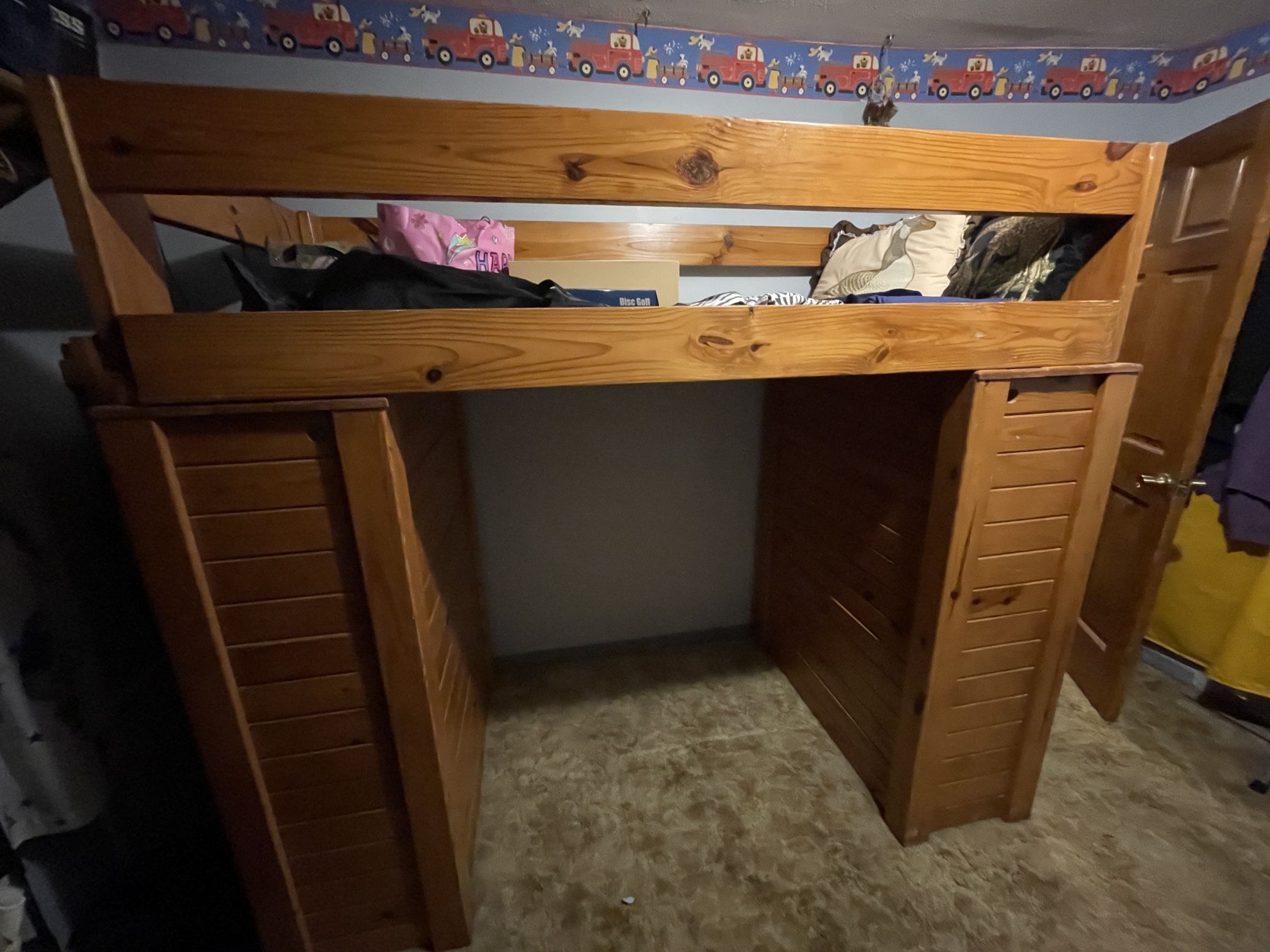 Loft/Bunk Bed With Desk And Dresser