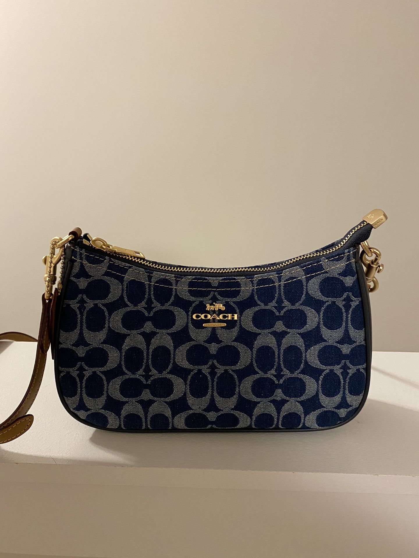 Coach Canva Teri Denim Purse
