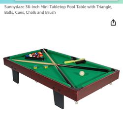 Wooden Pool table  (like Brand New)