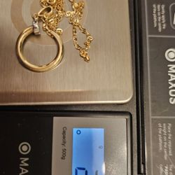 Authentic 18K Saudi Gold Necklace w/ Pendant/ Perfect Gift