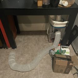 Black Table With Drawer