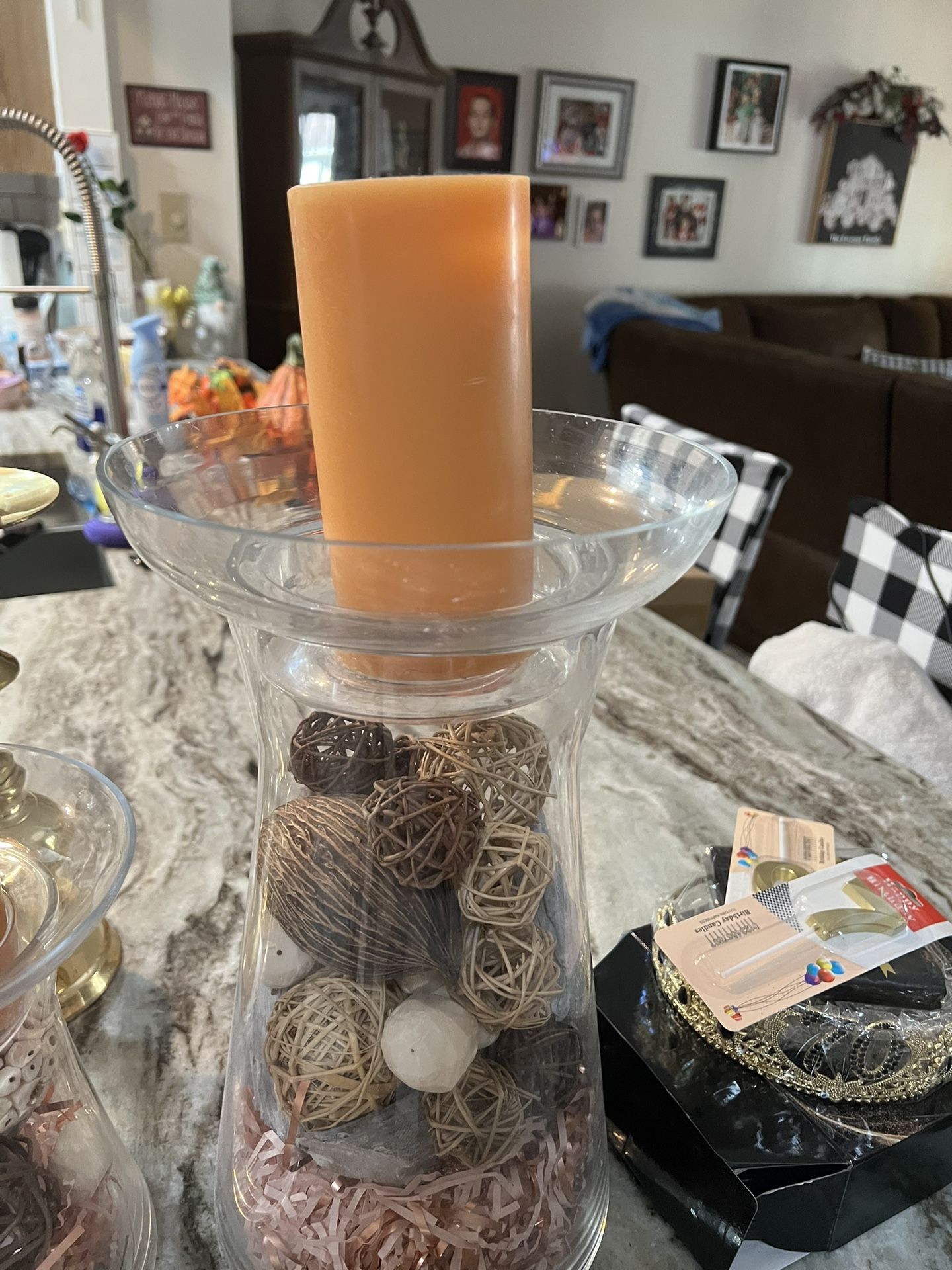 Glass Candle Holders