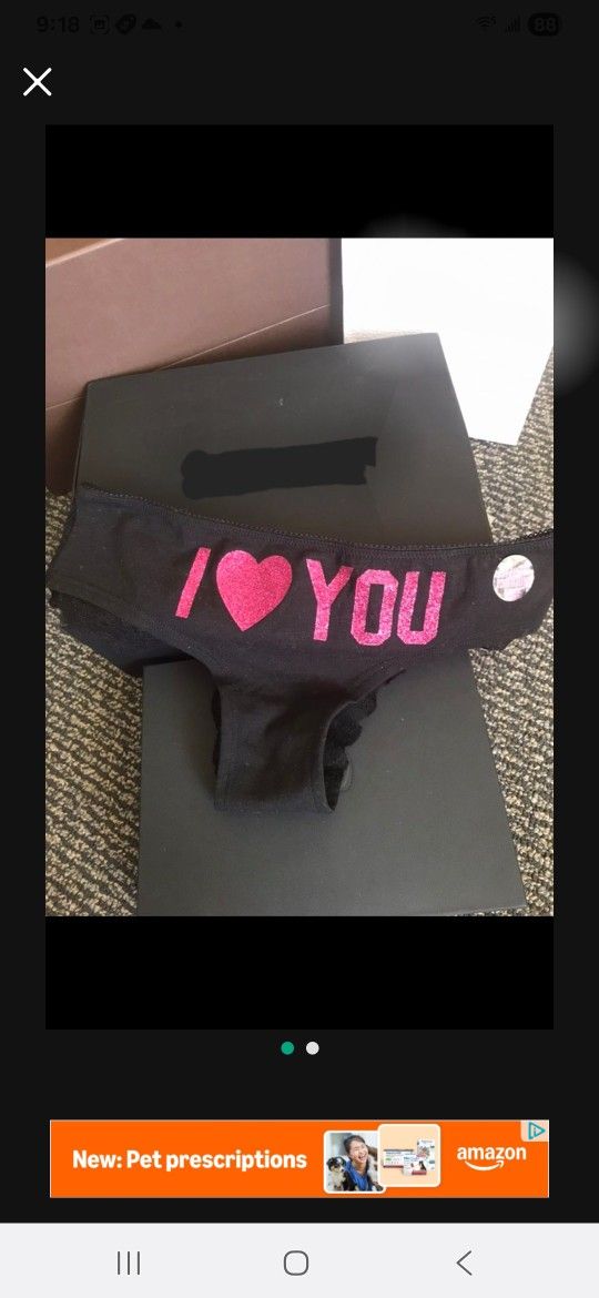 NEW Victoria’s Secret PINK Limited Edition Super Model Runway Glitter I Love You Thong Bikini Underwear Under Pants Panty XS M L