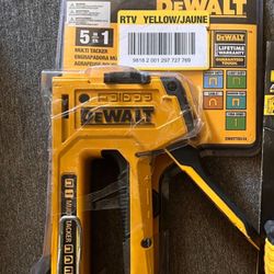 New Dewalt 5 In 1 Multi Tracker Stapler And Brad Nailer 