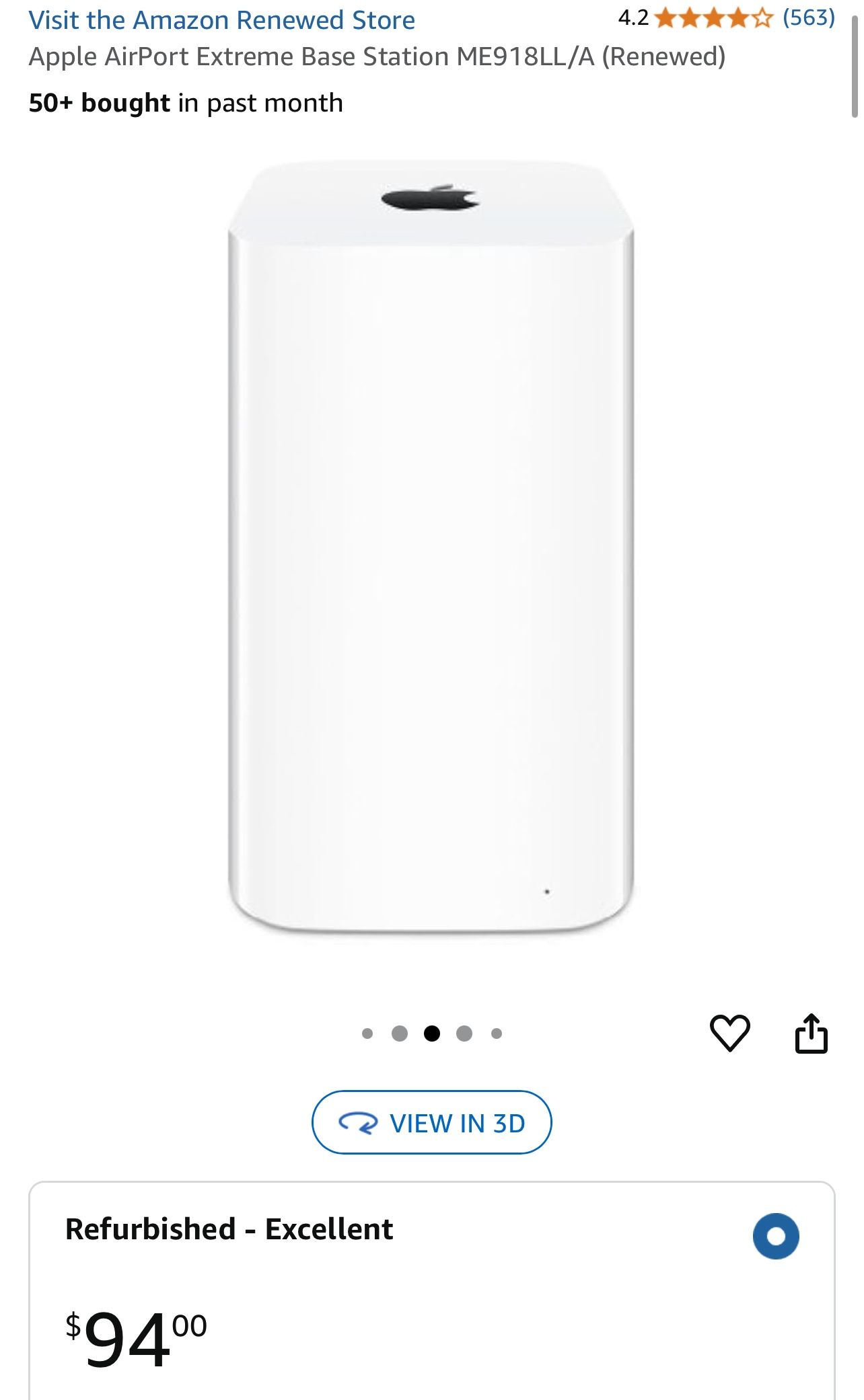 Apple AirPort Extreme Base Station ME918LL/A