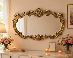 Elegant Ornate Wall Mirror ā 60ā x 36ā