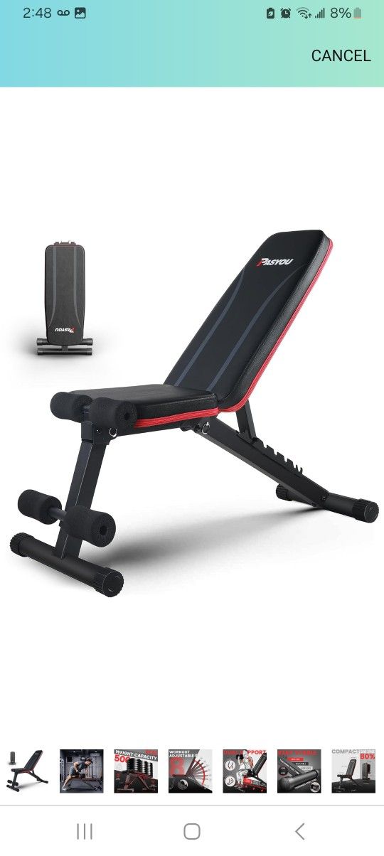 Adjustable Weight Bench $60