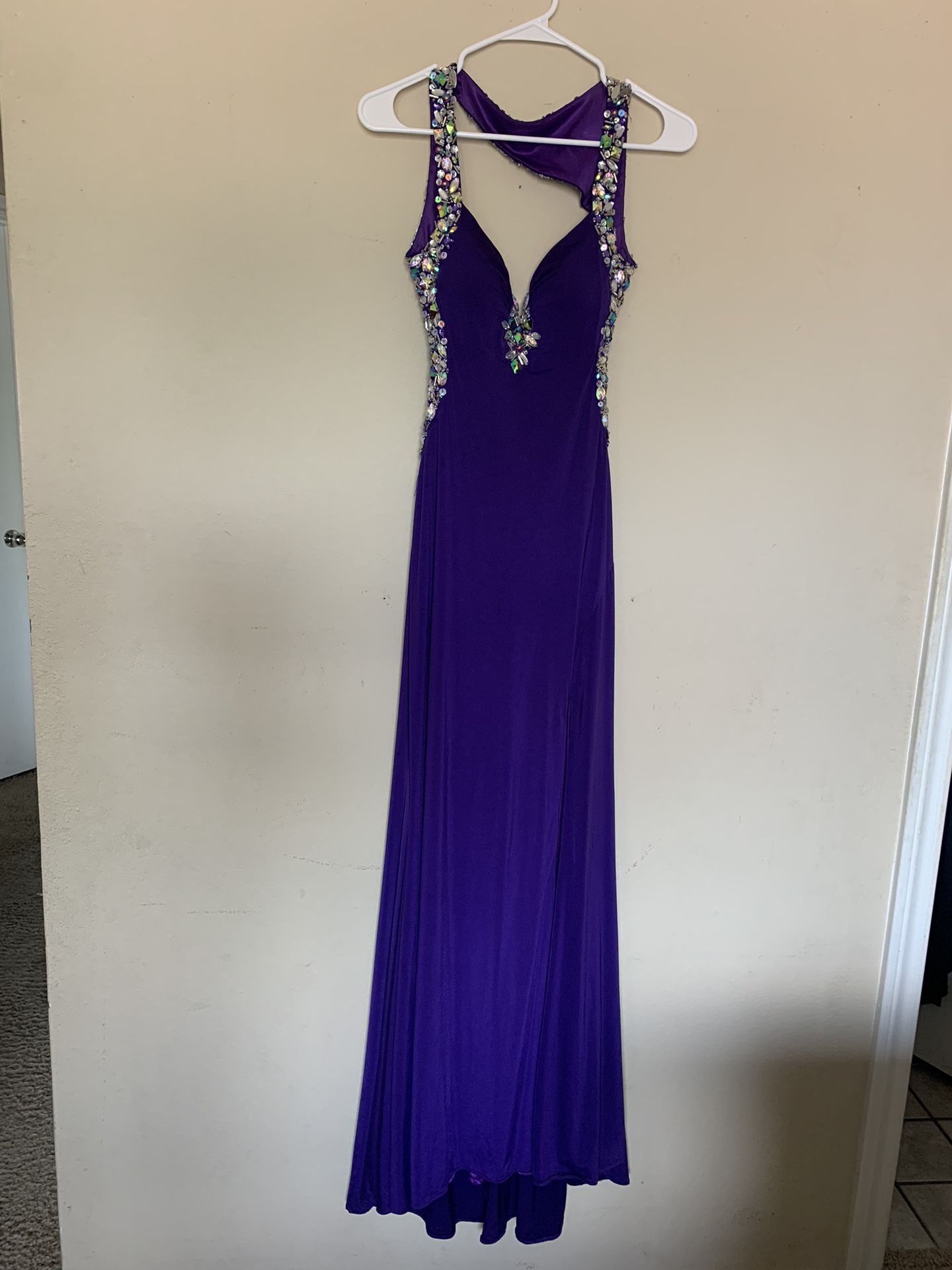 Purple prom dress