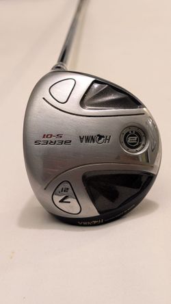 RH HONMA BERES 2 STARS S-01 #7 WOOD 21* ARMRQ6 49 R. FLEX SAKATA GRAPHITE SHAFT W/ HONMA GRIP, Including a Head Cover